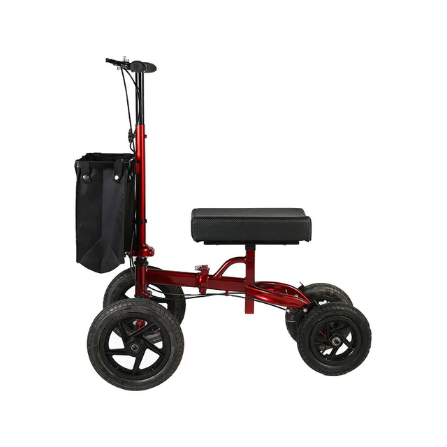 Scooter de rodillo plegable con soporte de rodilla en lugar de muletas